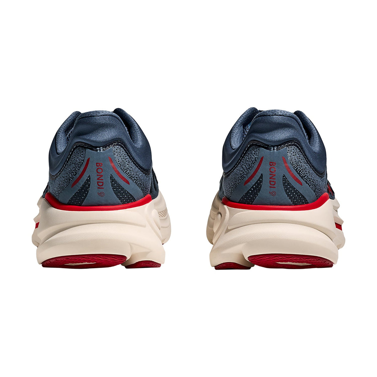 HOKA Bondi 9 Men's Athletic Shoes Thunder Cloud/Vermillion