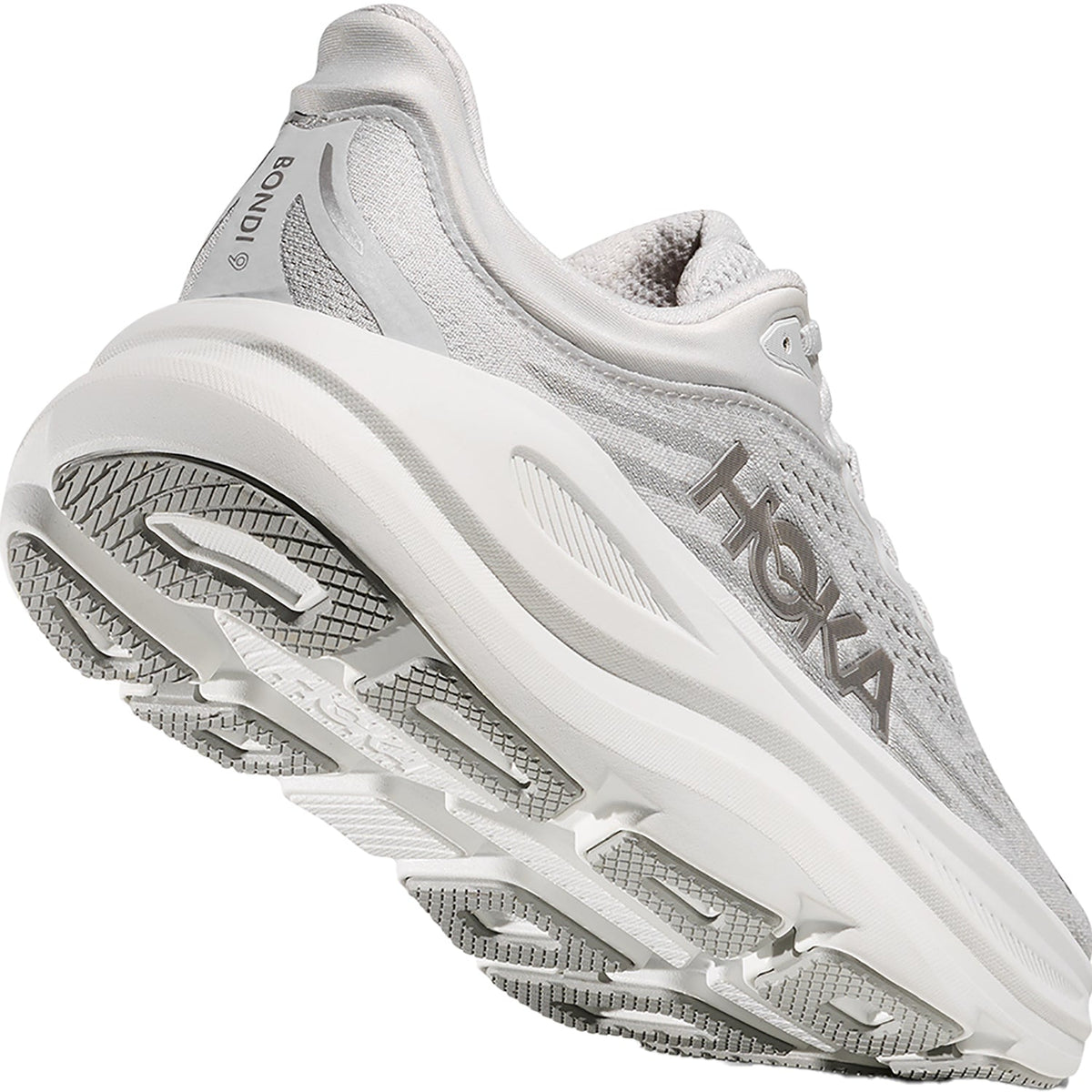 HOKA Bondi 9 Women's Athletic Shoes Stardust/Silver