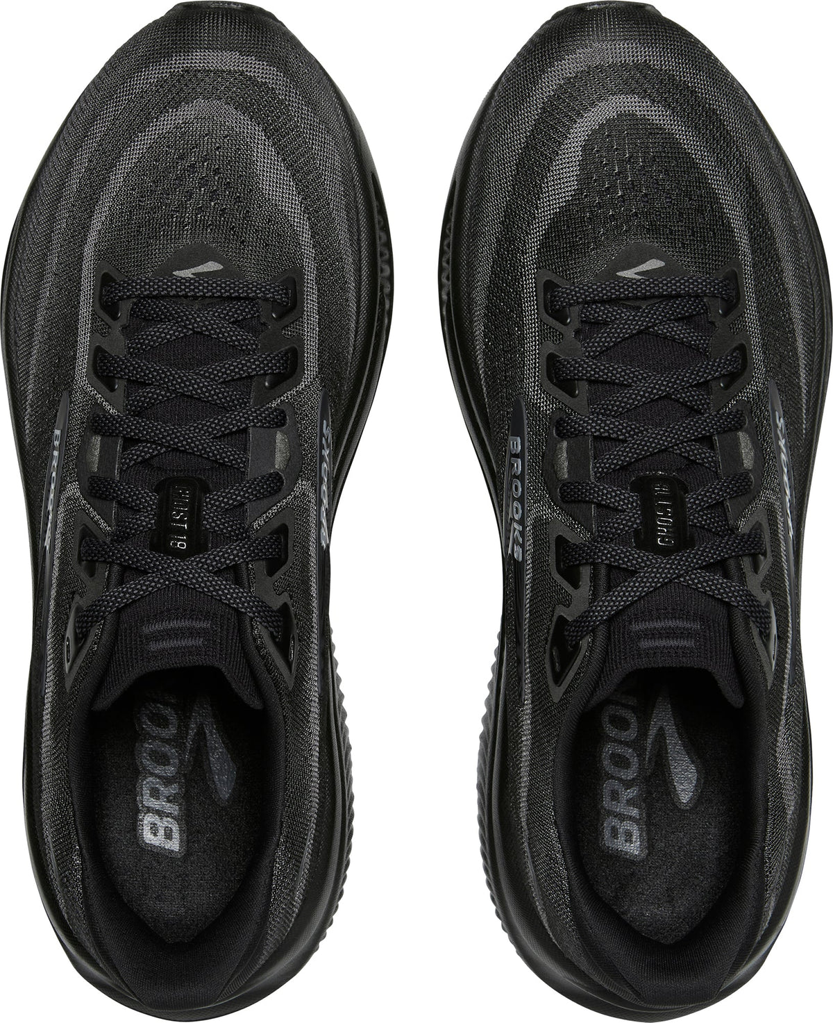 Brooks Ghost 18 WIDE FIT (2E) Mens Running Shoes - Black