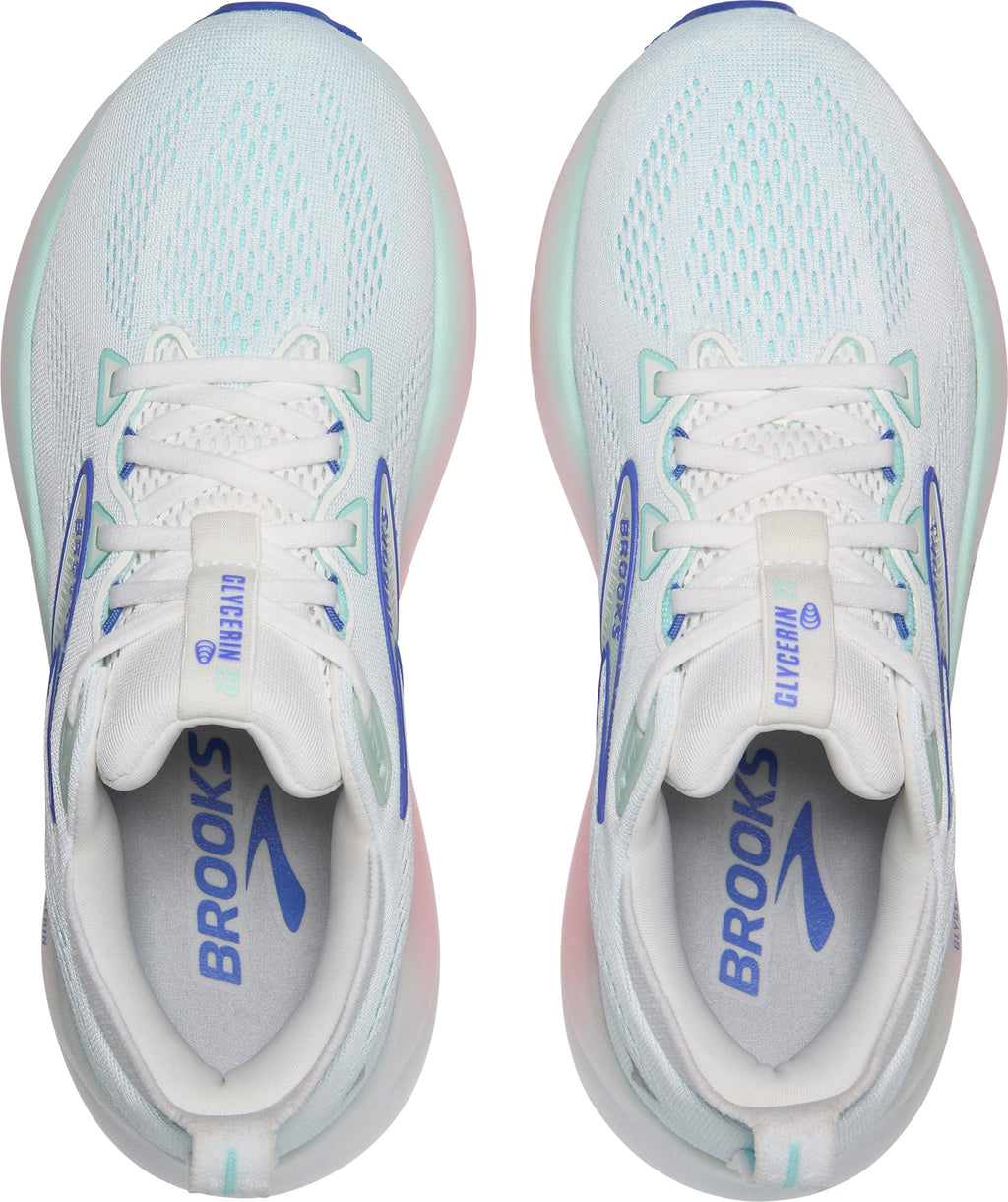 Brooks Glycerin 22 WIDE FIT Womens Running Shoes - White
