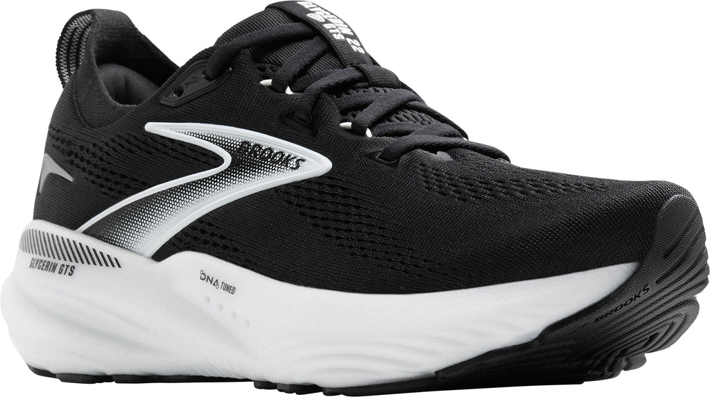 Brooks Glycerin GTS 22 WIDE FIT Womens Running Shoes - Black