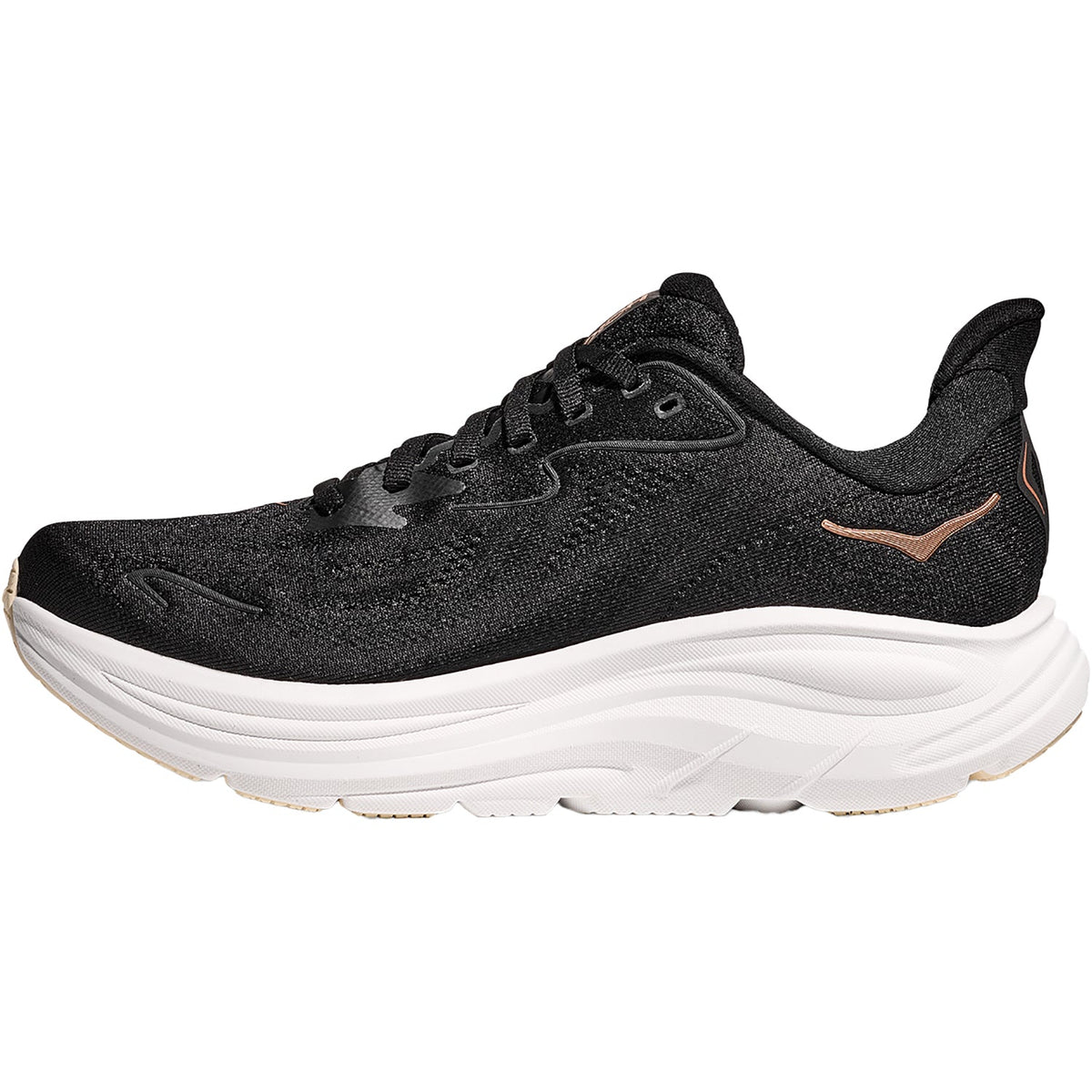 HOKA Clifton 10 Women's Athletic Shoes Black/Rose Gold