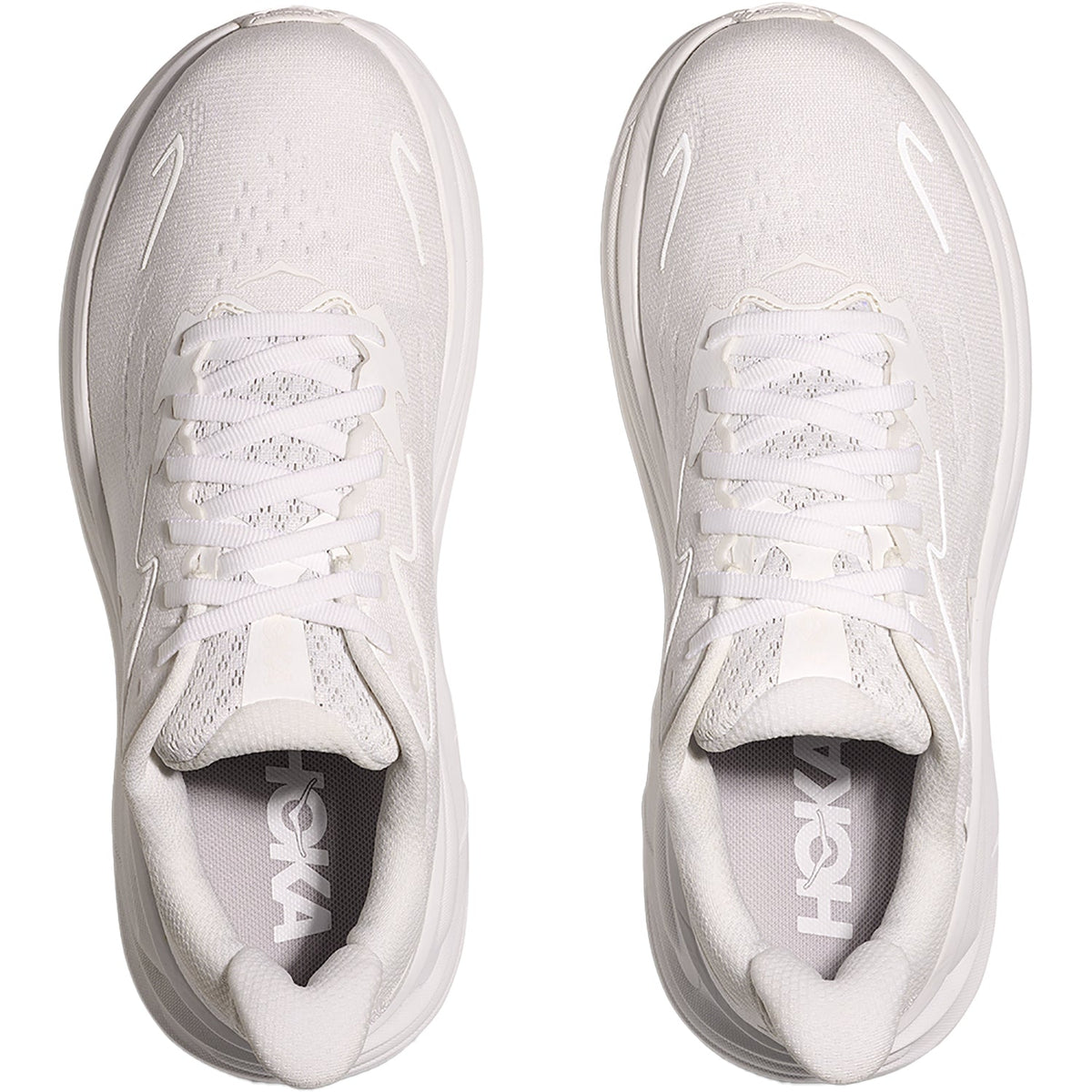HOKA Clifton 10 Women's Athletic Shoes White/White