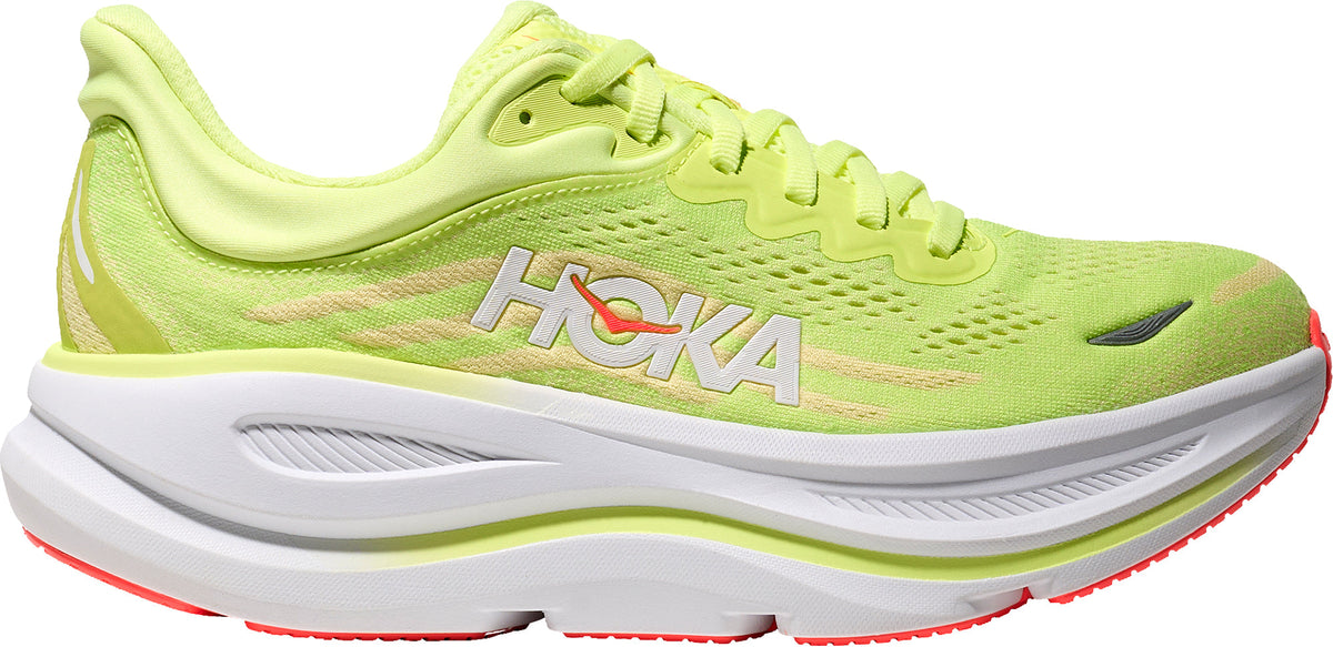 Hoka Bondi 9 Womens Running Shoes - Yellow