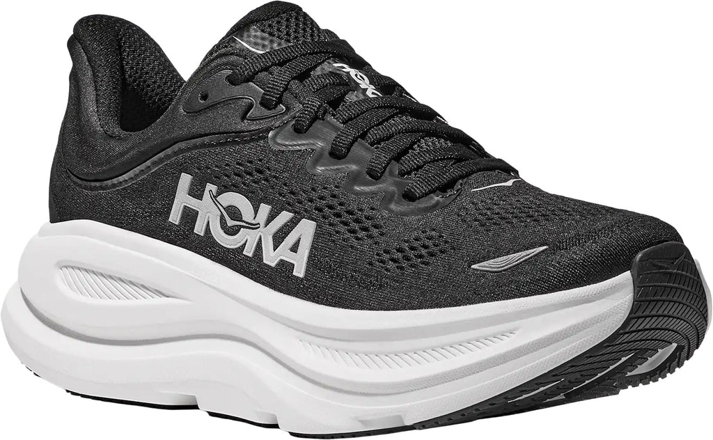 Hoka Bondi 9 WIDE FIT Womens Running Shoes - Black