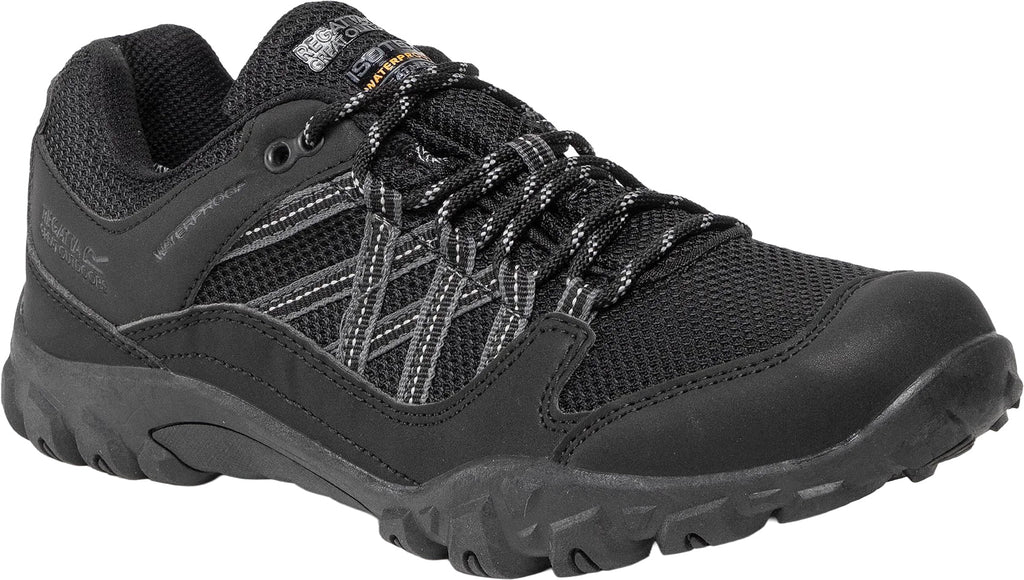 Regatta Edgepoint III Waterproof Mens Walking Shoes - Black