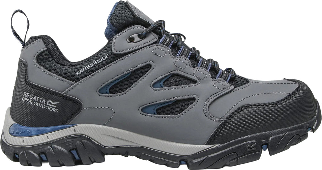 Regatta Holcombe Waterproof Mens Walking Shoes - Grey