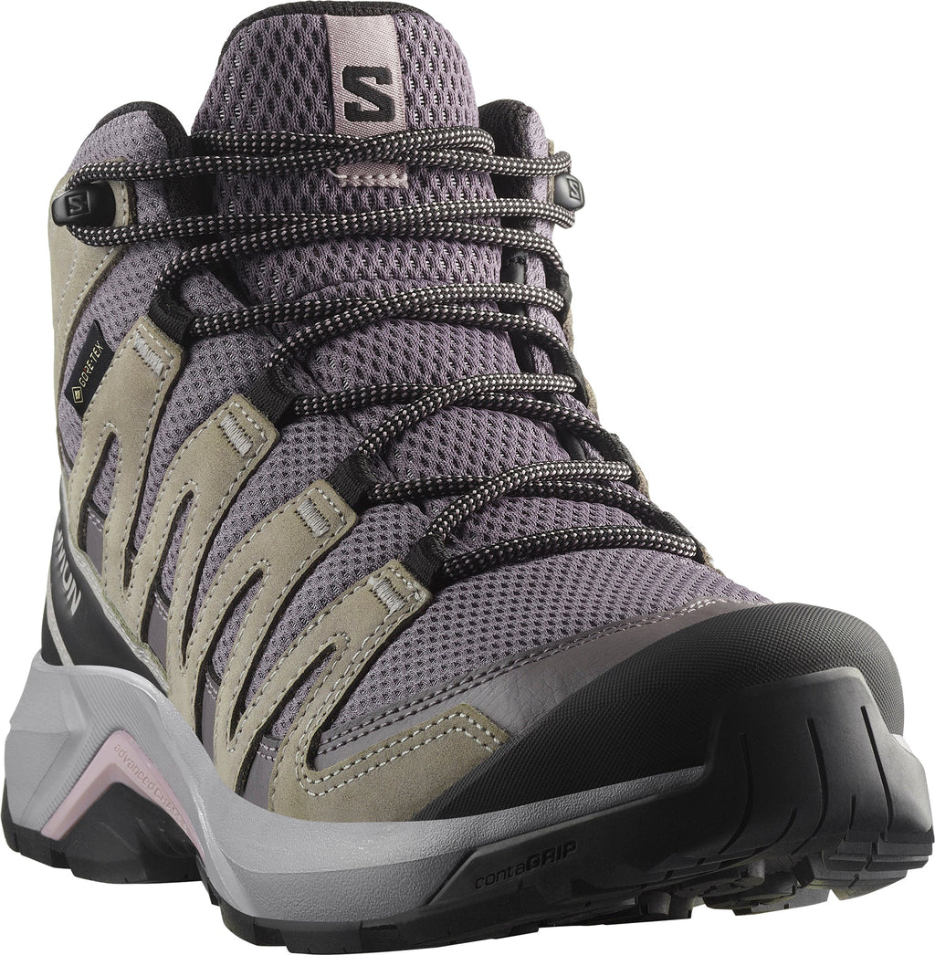 Salomon X-Adventure Recon Mid GORE-TEX Womens Walking Shoes - Grey