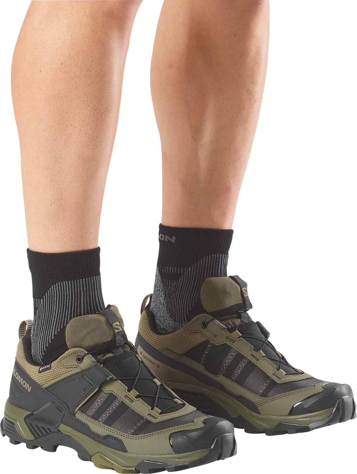 Salomon X Ultra 5 GORE-TEX Mens Walking Shoes - Green