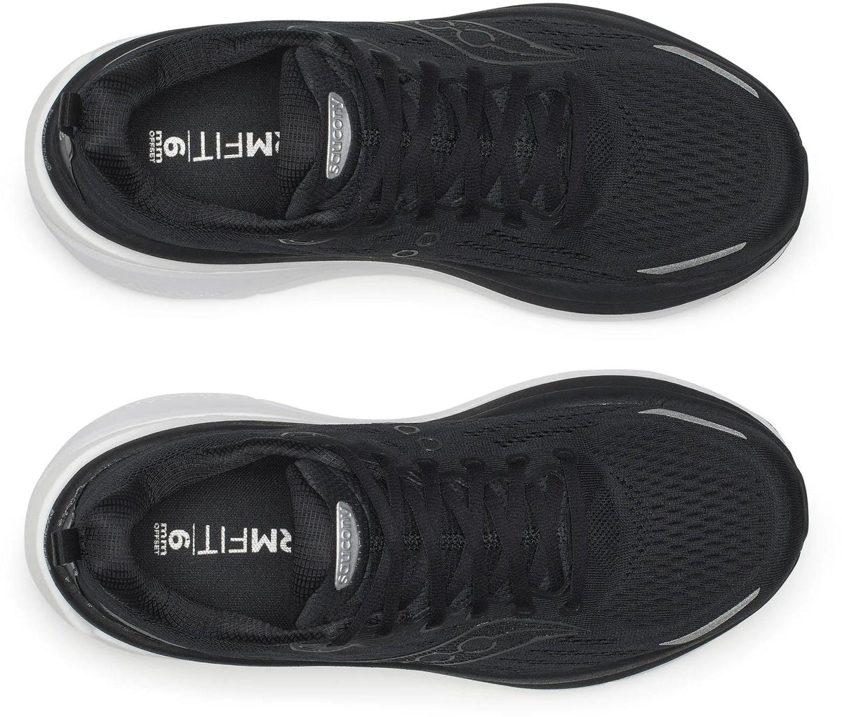 Saucony Hurricane 25 WIDE FIT Mens Running Shoes - Black