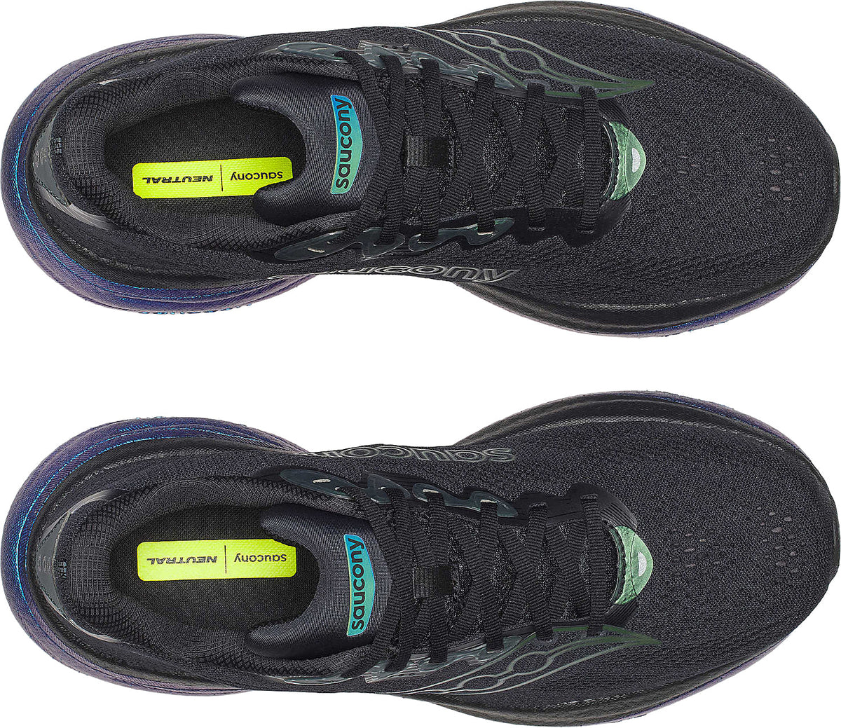 Saucony Ride 19 Mens Running Shoes - Black