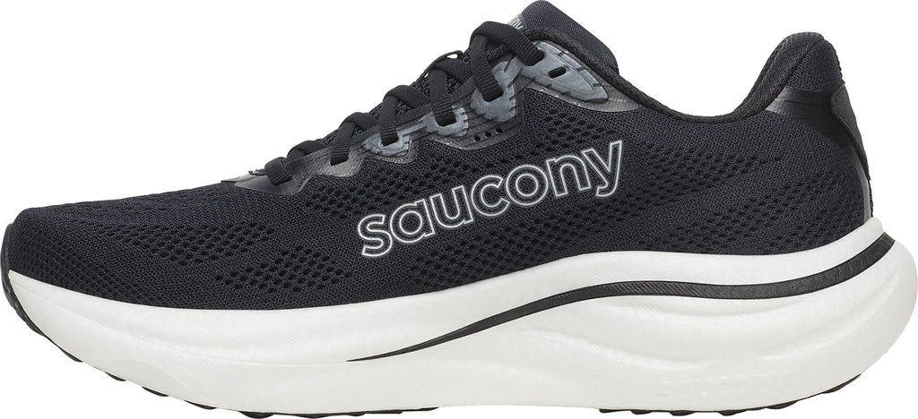 Saucony Ride 19 WIDE FIT Mens Running Shoes - Black