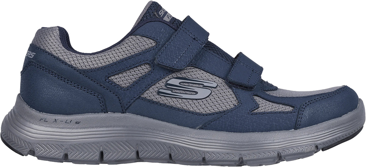 Skechers Flex GURN Velcro Mens Shoes - Blue