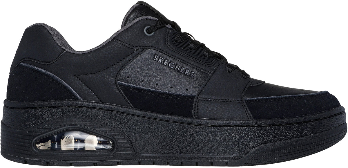 Skechers UNO Court Low Post Match Mens Shoes - Black