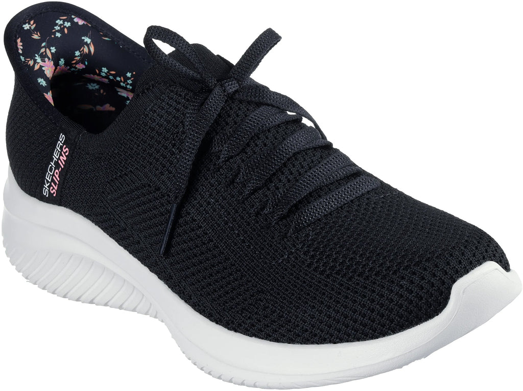 Skechers Ultra Flex 3.0 Morning Blossom Womens Shoes - Black