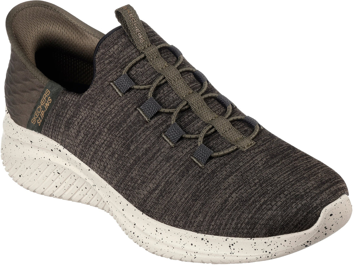 Skechers Ultra Flex 3.0 Right Away WIDE FIT Mens Shoes - Green