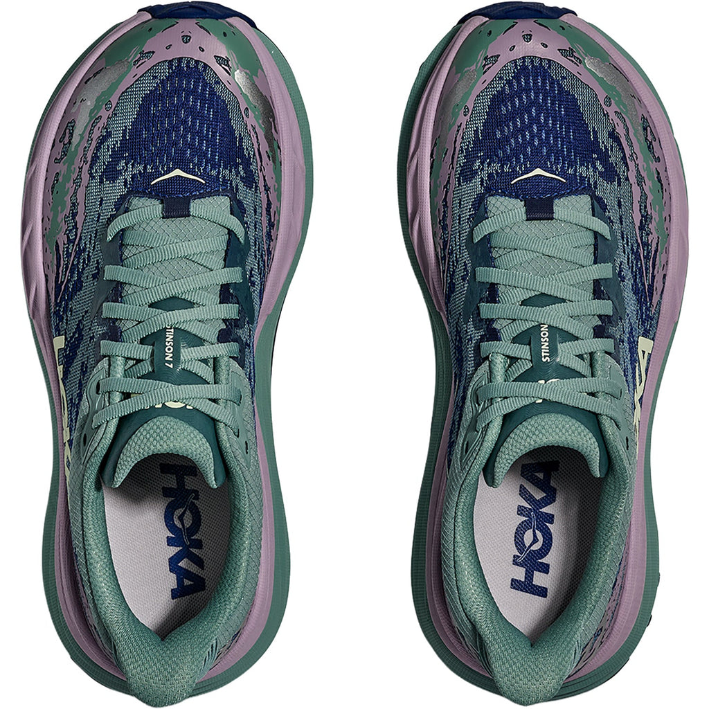 HOKA Stinson 7 Women's Hiking Shoes Rosemary/Fragrant Lilac (Stability Support/Trail)