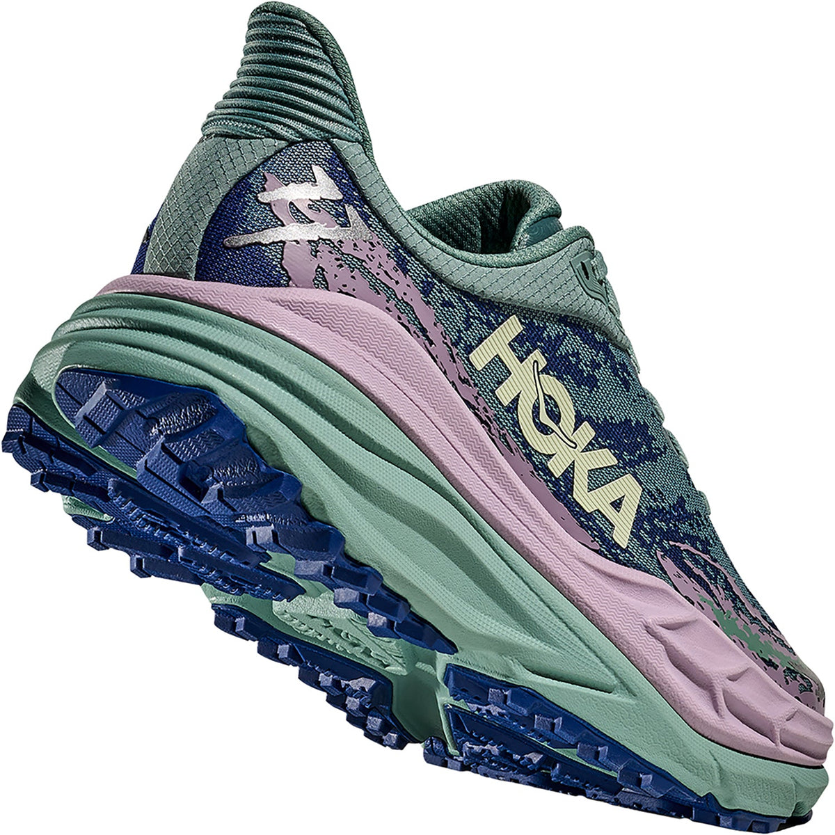 HOKA Stinson 7 Women's Hiking Shoes Rosemary/Fragrant Lilac (Stability Support/Trail)