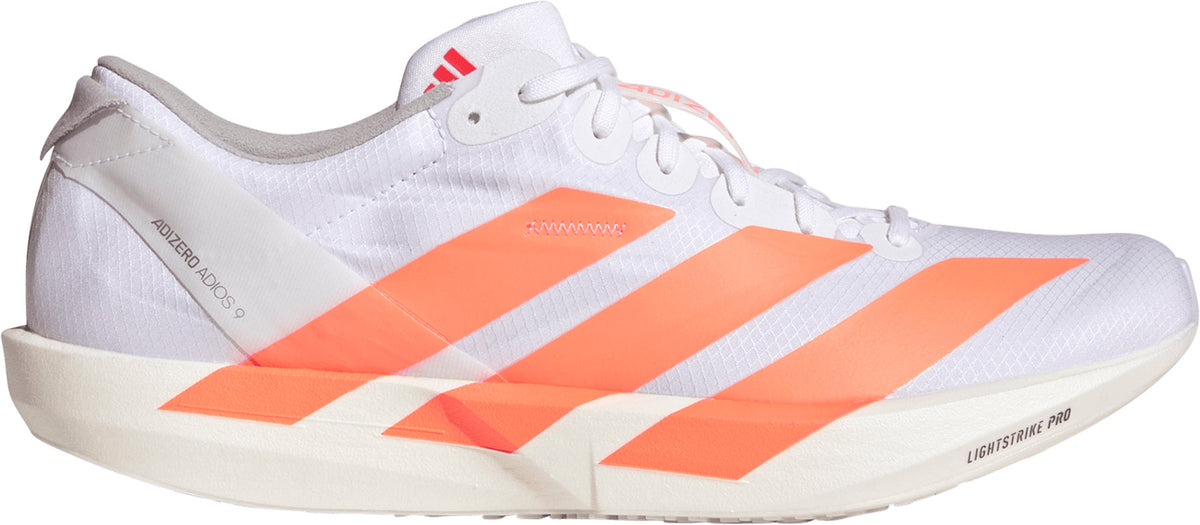 adidas Adizero Adios 9 Mens Running Shoes - White