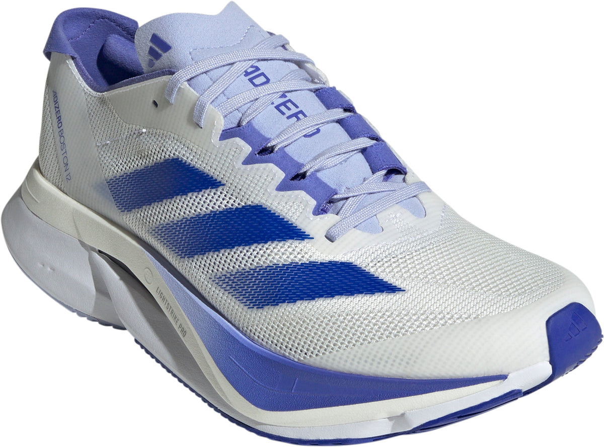 adidas Adizero Boston 12 Womens Running Shoes - White