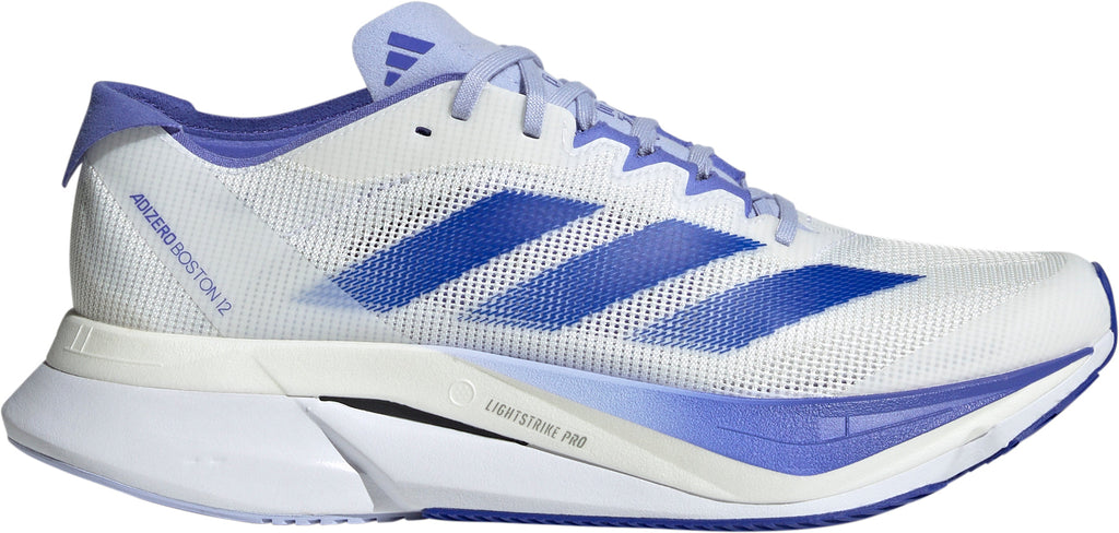 adidas Adizero Boston 12 Womens Running Shoes - White