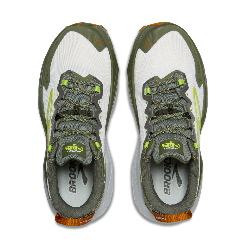 Brooks Caldera 8 Men's Trail Running Shoes - Dusty Olive/Lime/Oyster