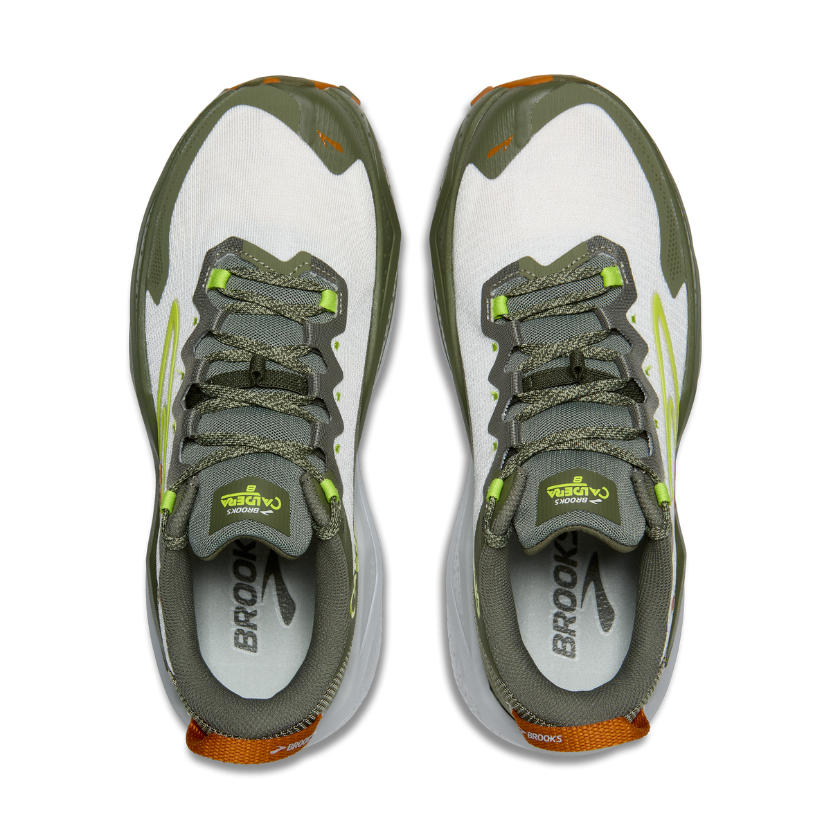 Brooks Caldera 8 Men's Trail Running Shoes - Dusty Olive/Lime/Oyster