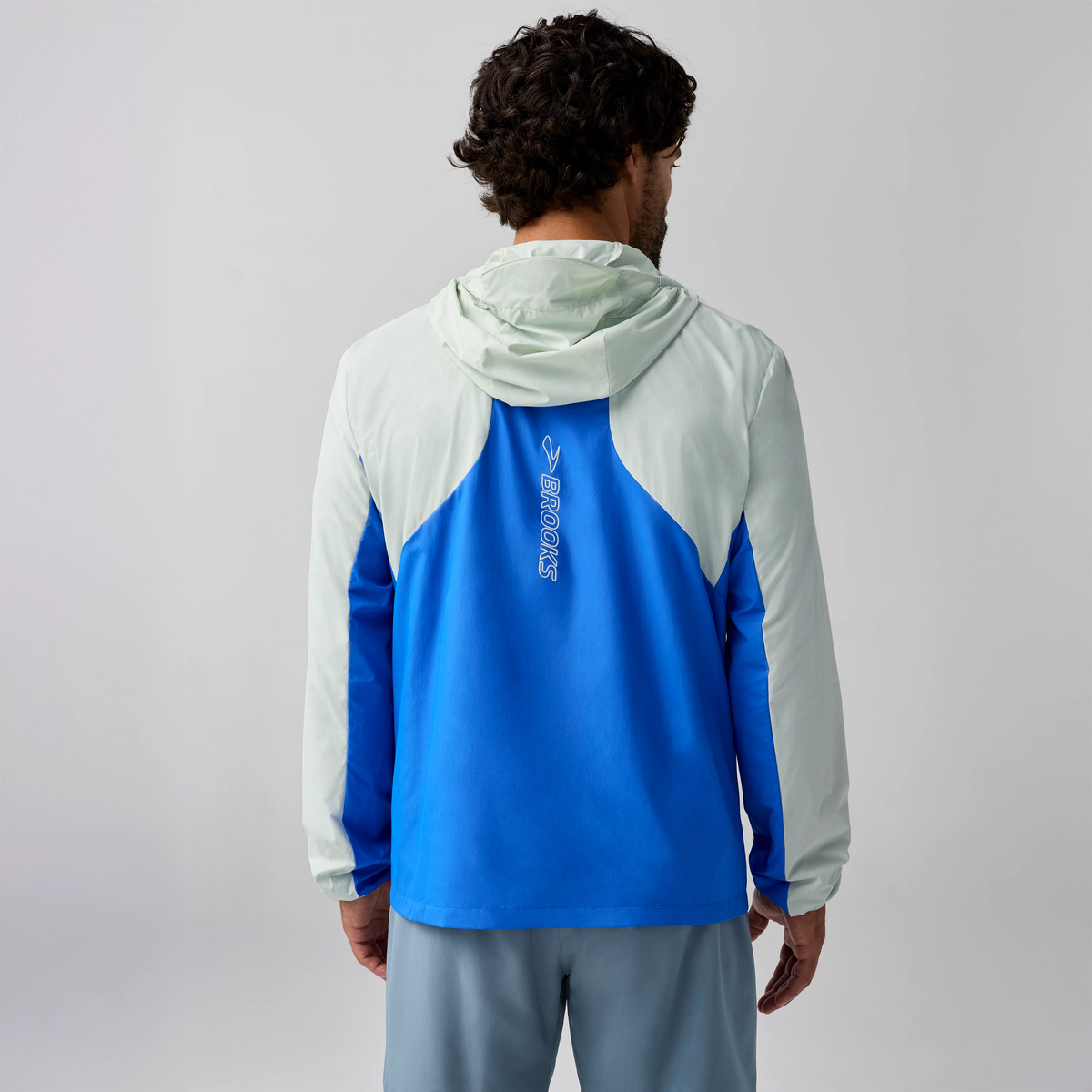 Brooks Canopy Packable Jacket Men's - Neo Blue/Smoke