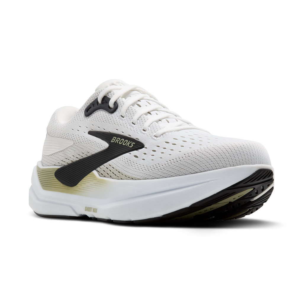 Brooks Ghost Max 3 Men's Road Running Shoes - Bright White/Tea/Black