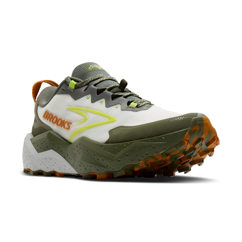 Brooks Caldera 8 Men's Trail Running Shoes - Dusty Olive/Lime/Oyster