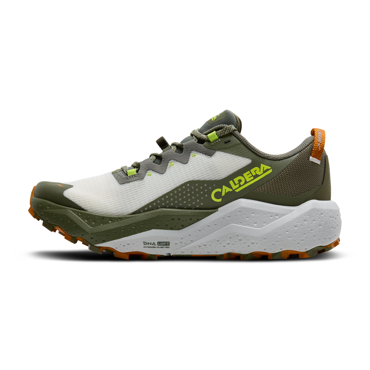 Brooks Caldera 8 Men's Trail Running Shoes - Dusty Olive/Lime/Oyster